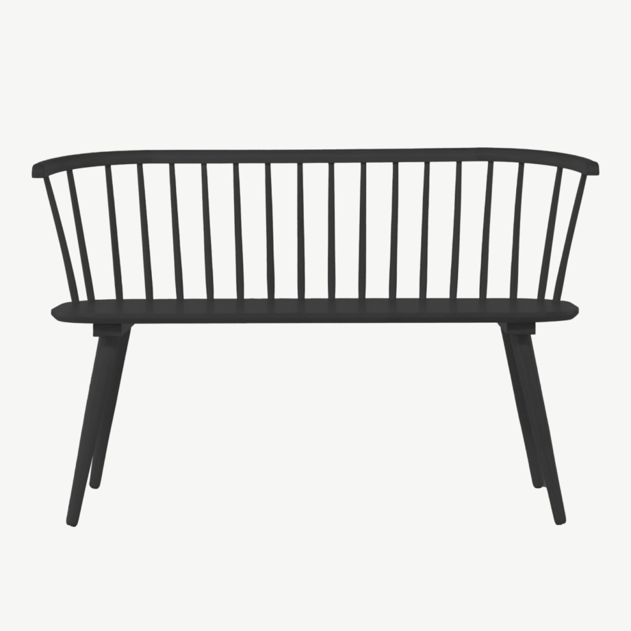 Must kummipuust söögidiivan Bobby, 120 cm, 16803-368 – 5