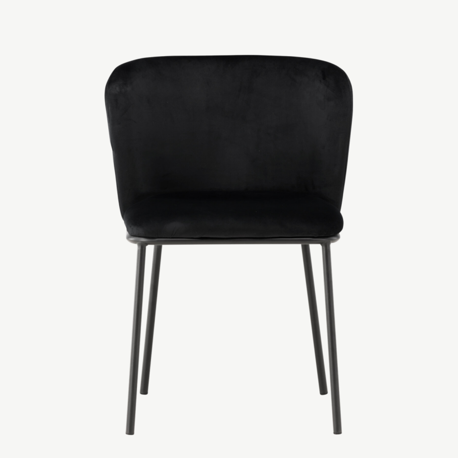 Must sametkattega söögitool terasjalgadel Edina, 61919-100 – 5