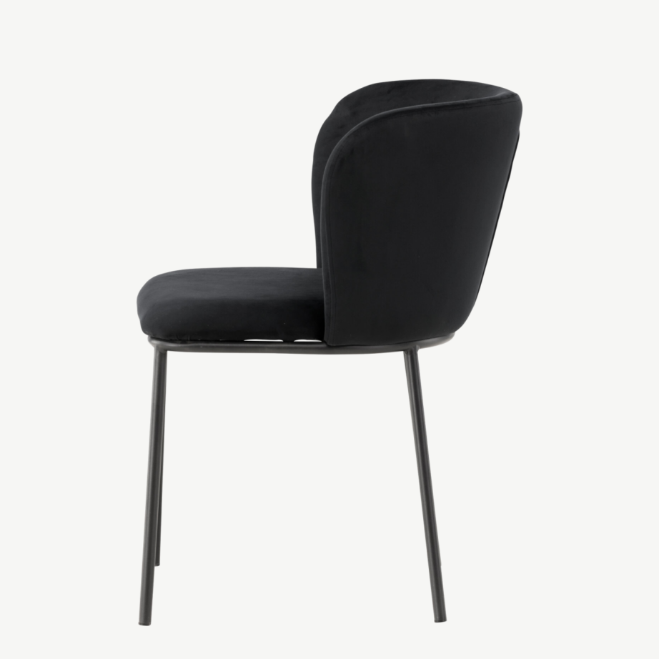 Must sametkattega söögitool terasjalgadel Edina, 61919-100 – 7