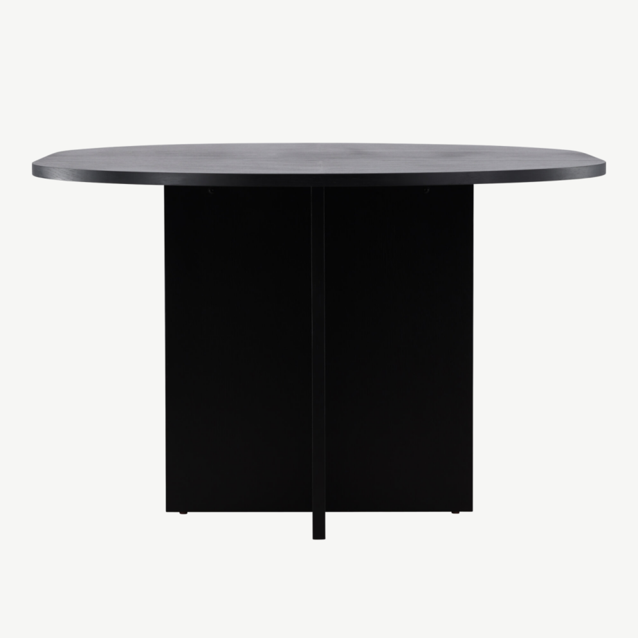 Must tammevineeriga ümar söögilaud Strada (120 cm), 61993-100 – 2