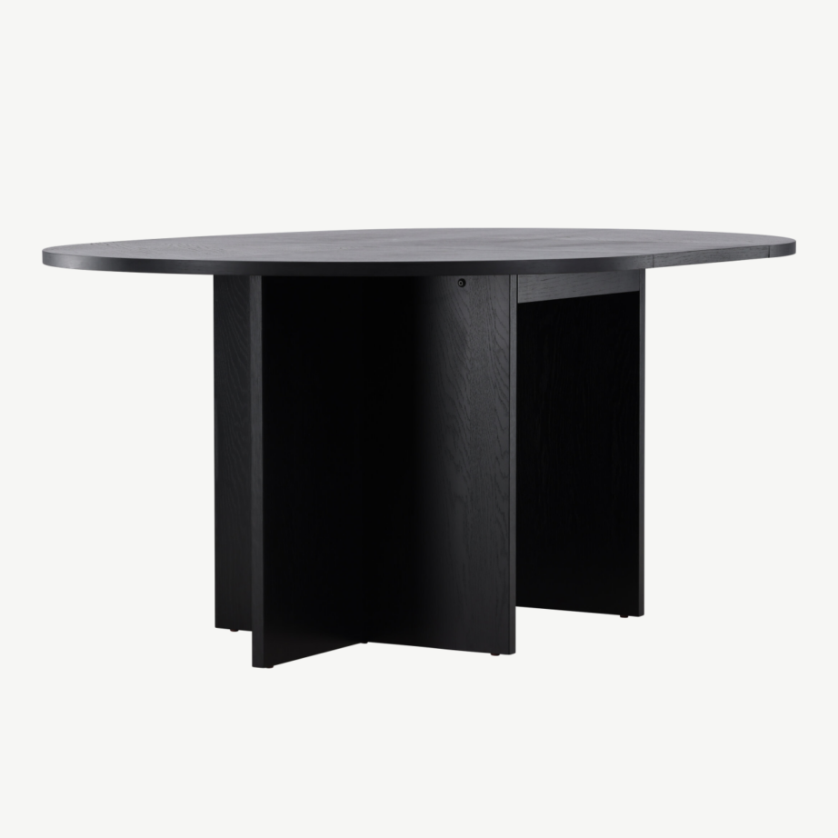 Must tammevineeriga ümar söögilaud Strada (120 cm), 61993-100 – 3