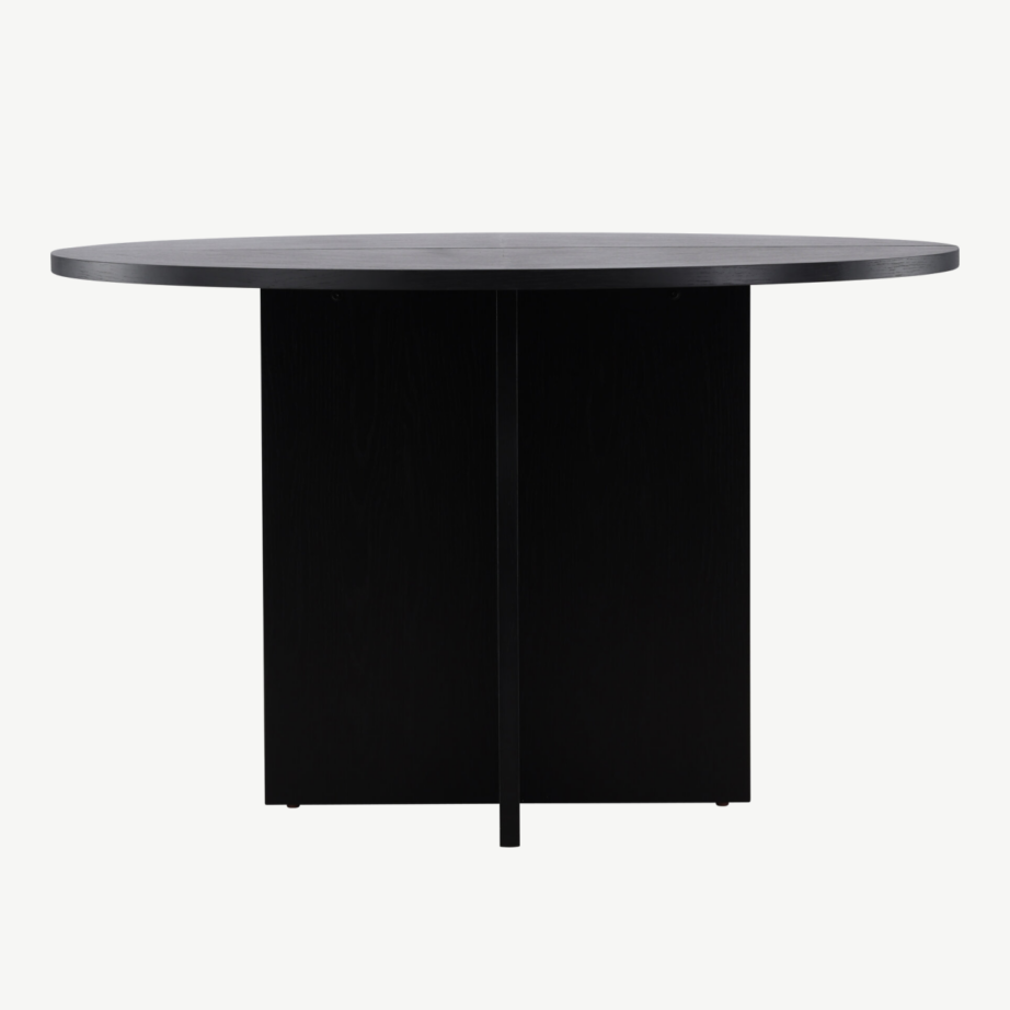 Must tammevineeriga ümar söögilaud Strada (120 cm), 61993-100 – 5