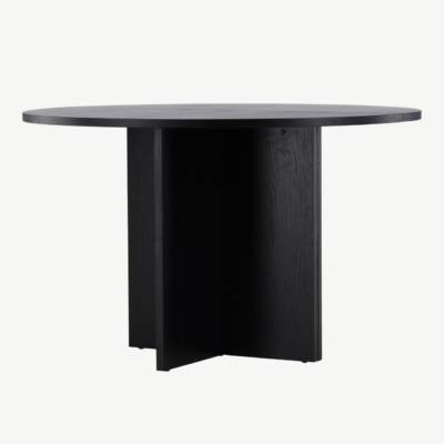 Must tammevineeriga ümar söögilaud Strada (120 cm) - 61993-100