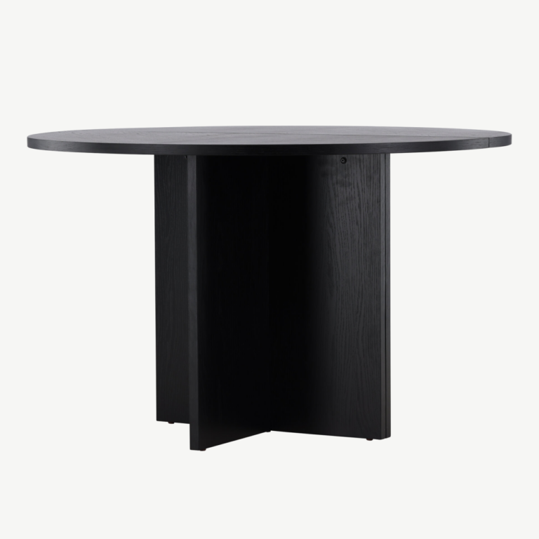 Must tammevineeriga ümar söögilaud Strada (120 cm) - 61993-100