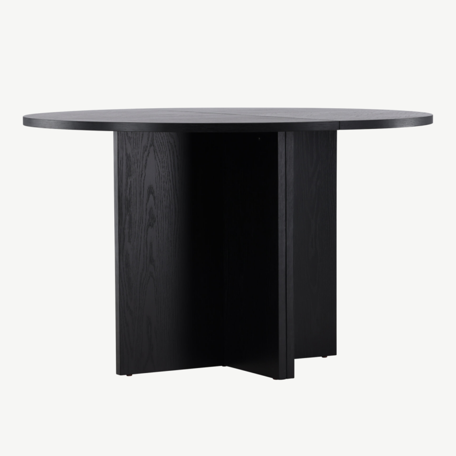 Must tammevineeriga ümar söögilaud Strada (120 cm), 61993-100 – 6