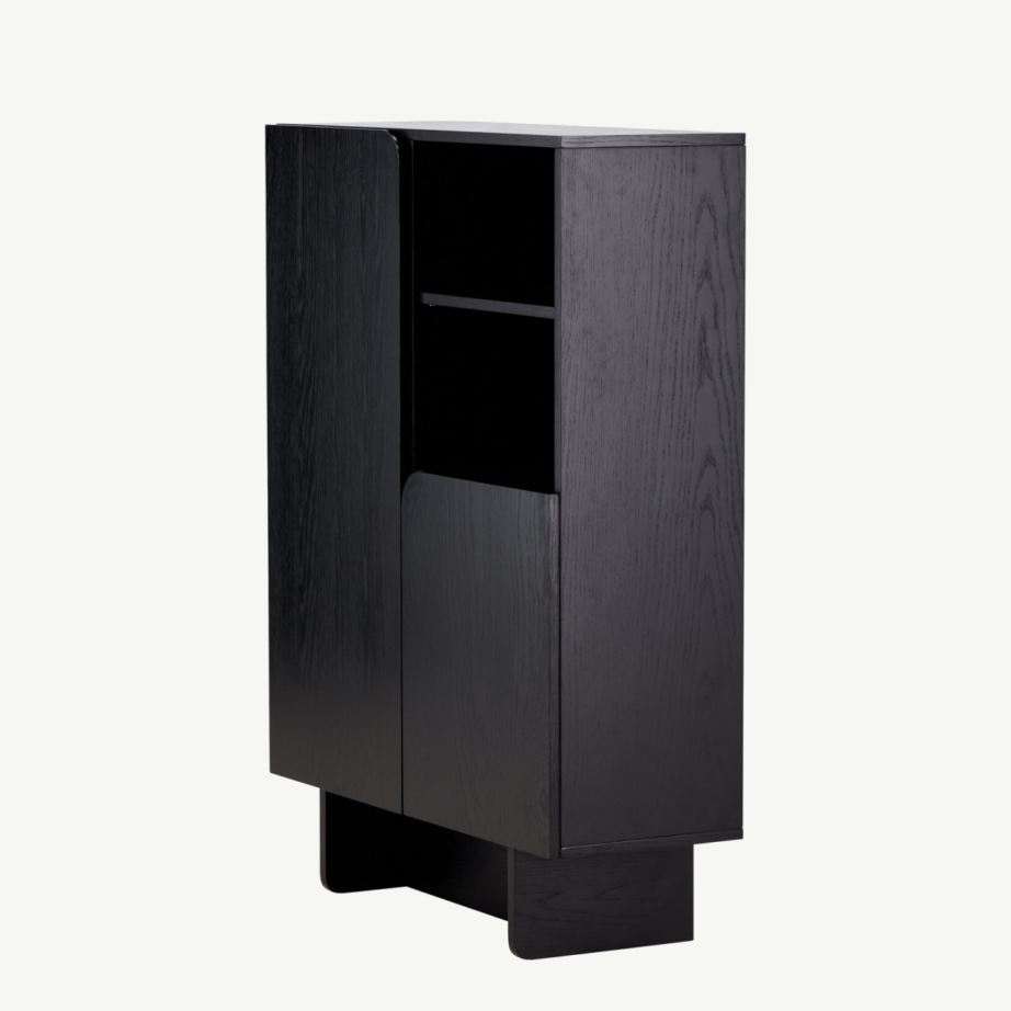 Must lakitud MDF kapp Tyresö 80×110 cm, 61956-100 – 6