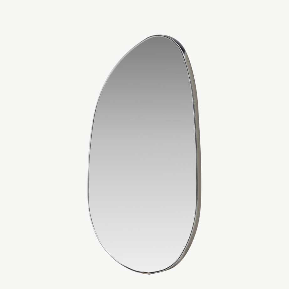 Orgaanilise kujuga seinapeegel Borgholm (hõbedane raam, 55×30 cm), 61719-331 – 4