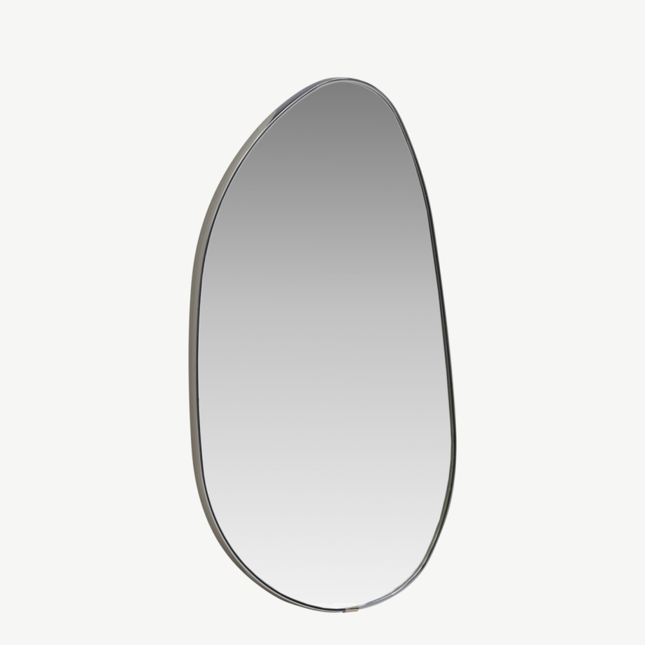 Orgaanilise kujuga seinapeegel Borgholm (hõbedane raam, 55×30 cm), 61719-331 – 5