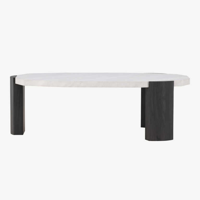 Ovaalne beež diivanilaud Kres, MDF lauaplaat, mustad jalad, 125 x 70,5 cm - 62064-100