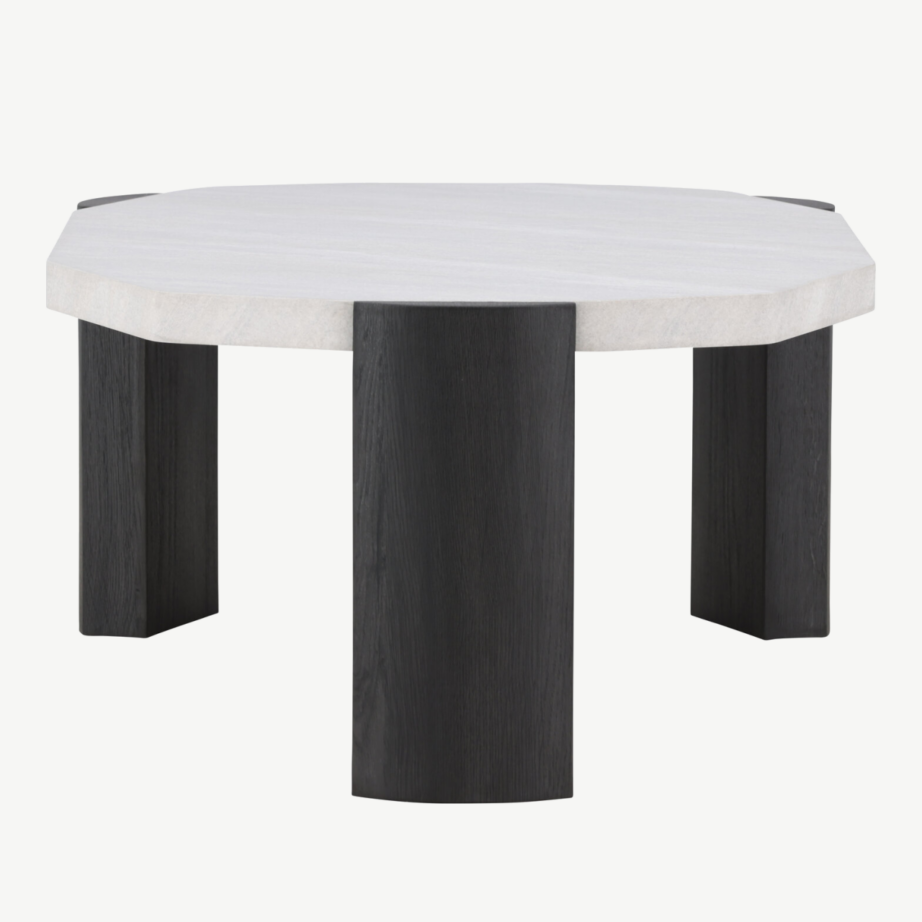 Ovaalne beež diivanilaud Kres, MDF lauaplaat, mustad jalad, 125 x 70,5 cm, 62064-100 – 7