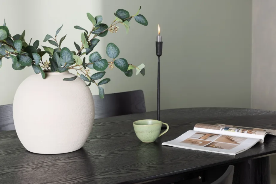 Ovaalne must MDF söögikomplekt Isolde laud ja Montros toolid, GR23629 – 10