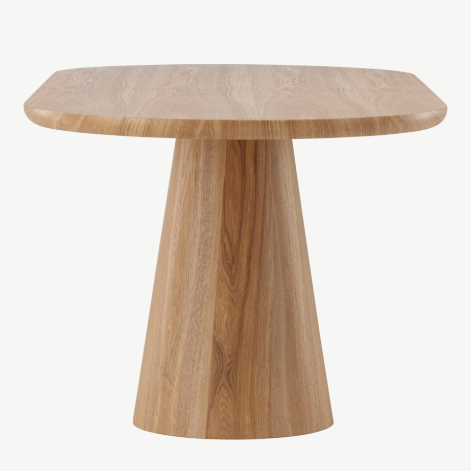 Ovaalne söögilaud Stjärnö (MDF, looduslik viimistlus, 200×90 cm), 61939-107 – 2