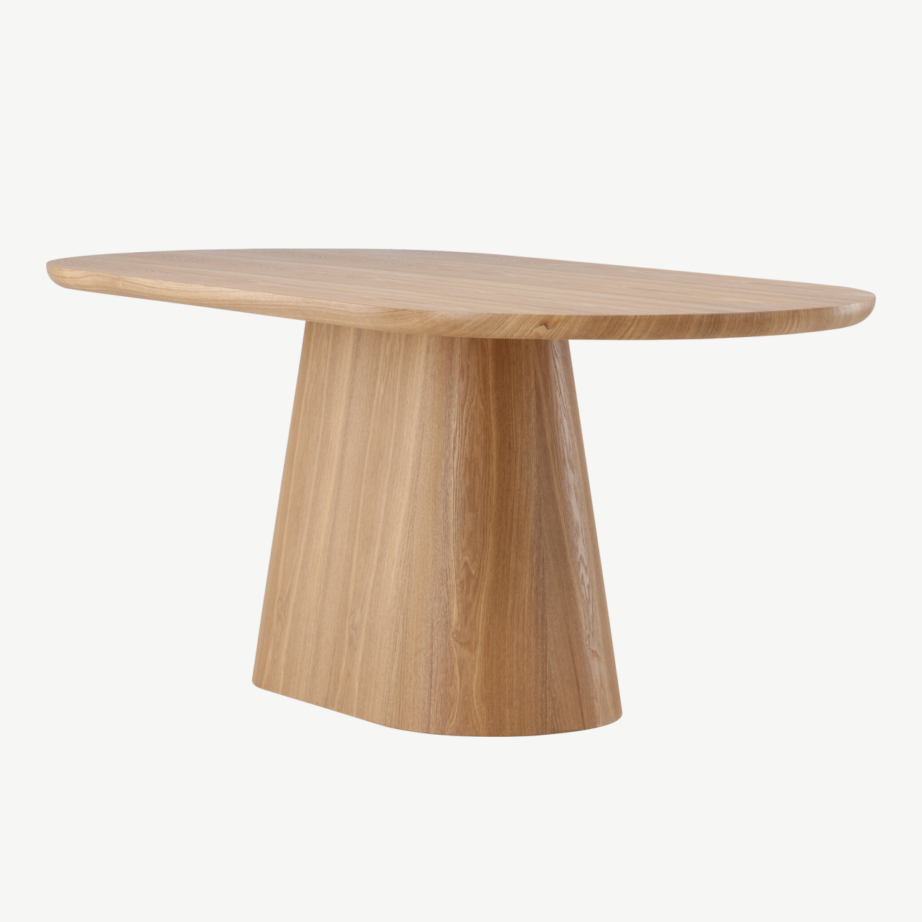 Ovaalne söögilaud Stjärnö (MDF, looduslik viimistlus, 200×90 cm), 61939-107 – 6