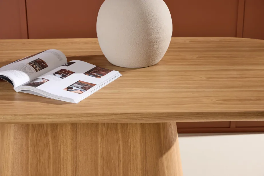 Ovaalne söögilaud Stjärnö (MDF, looduslik viimistlus, 200×90 cm), 61939-107 – 10