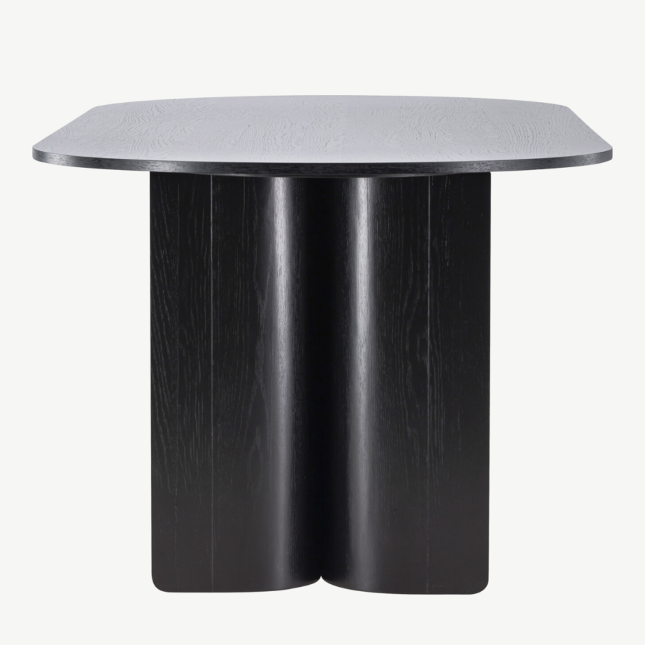 Ovaalne söögilaud Tyresö (must MDF, 220×100 cm), 61953-100 – 2