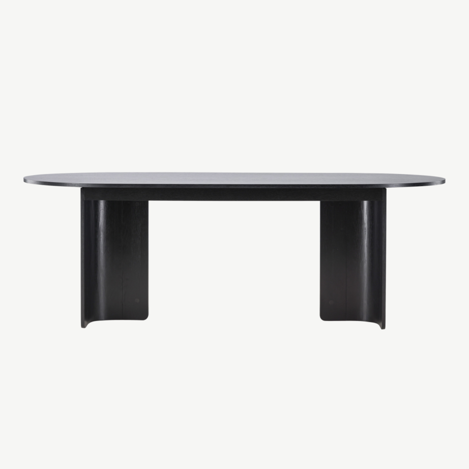 Ovaalne söögilaud Tyresö (must MDF, 220×100 cm), 61953-100 – 5