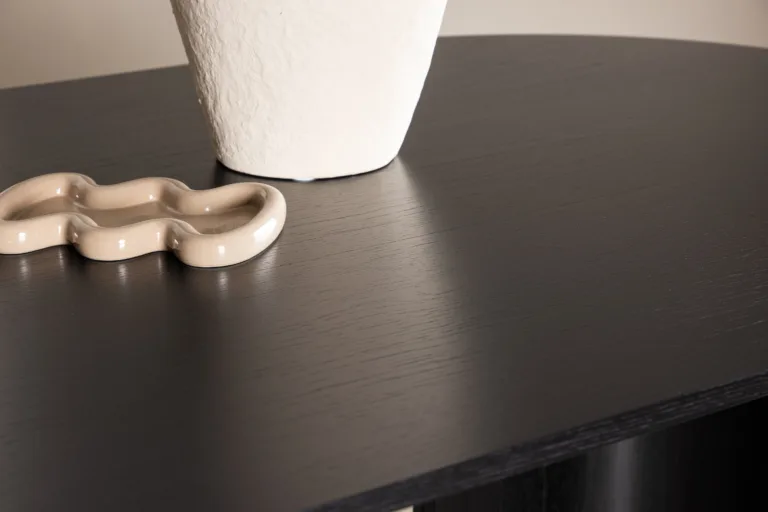 Ovaalne söögilaud Tyresö (must MDF, 220x100 cm) - 61953-100