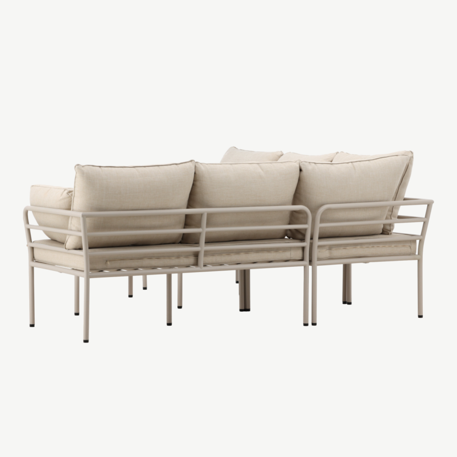 Beež terasest aiamööbli komplekt Penh: nurgadiivan ja akaatsiapuidust laud, 3137-402 – 8