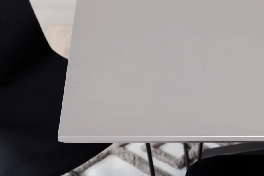 Piazza ristkülikukujuline söögilaud koos 6 musta polsterdatud tooliga, GR22261 – 9