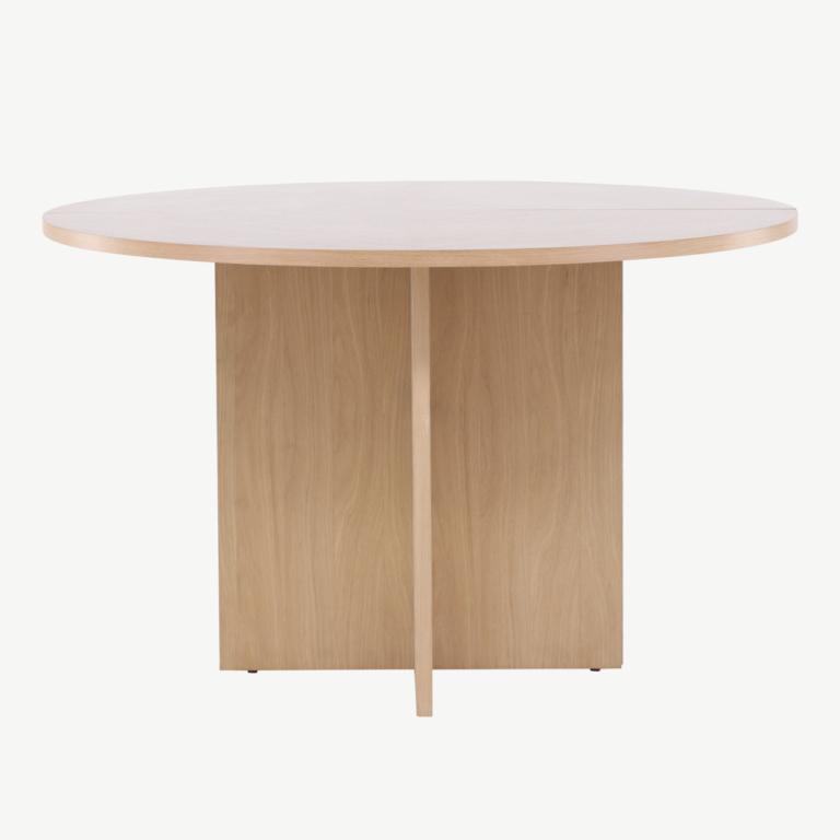 Pikendatav söögilaud Strada (valge peitsiga tammevineer, 120–170 cm) - 61993-130