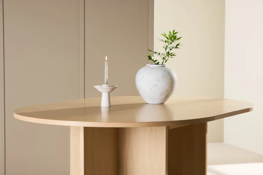 Pikendatav söögilaud Strada (valge peitsiga tammevineer, 120–170 cm), 61993-130 – 9