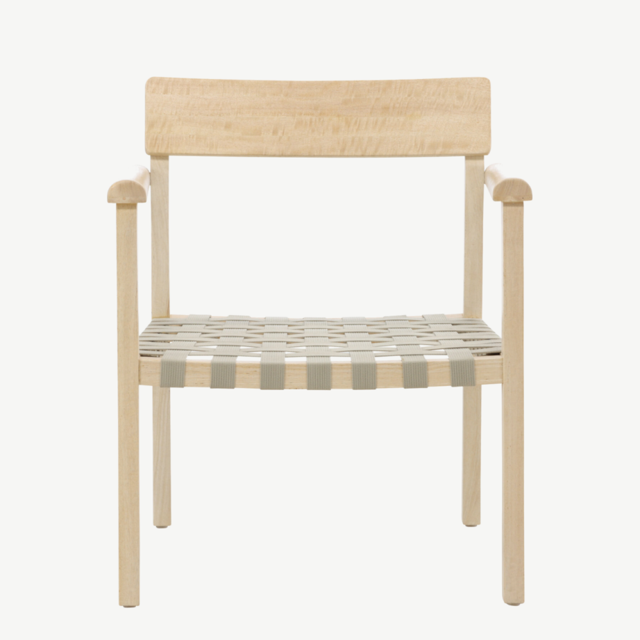 Mangopuidust hall tugitool Krois polüestrist istmeosaga (looduslik, hall, 65 × 67 × 77 cm), 62100-107 – 6