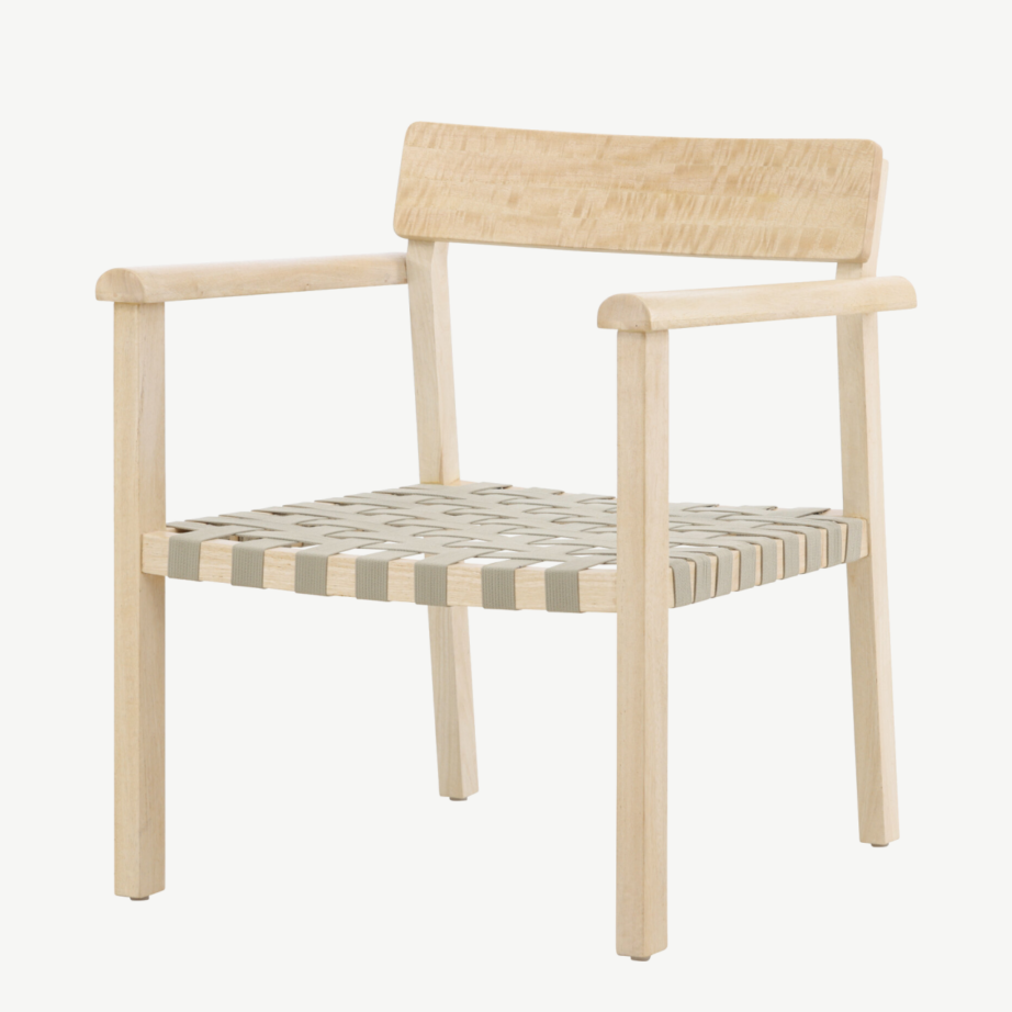 Mangopuidust hall tugitool Krois polüestrist istmeosaga (looduslik, hall, 65 × 67 × 77 cm), 62100-107 – 7