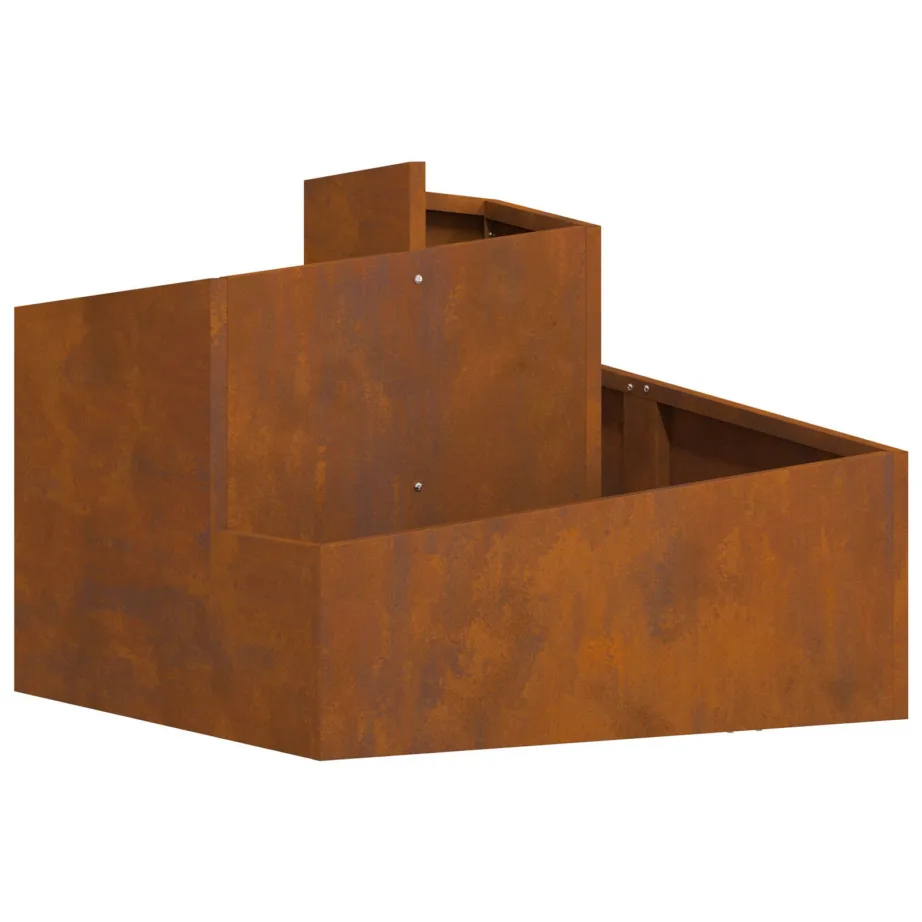 Pots & Planters Corten teras Keskmine Vastupidav Metallpott