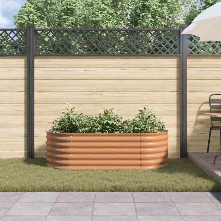 Pruun Tõstetud Aedvoodi Puitlook 160x80x44 cm Teras
