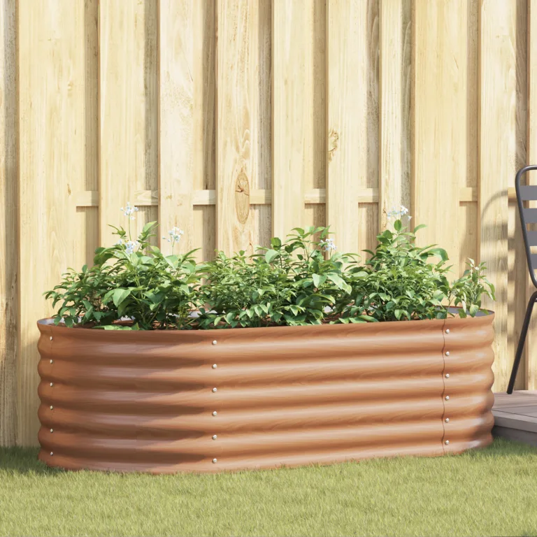 Pruun Tõstetud Aedvoodi Puitlook 160x80x44 cm Teras