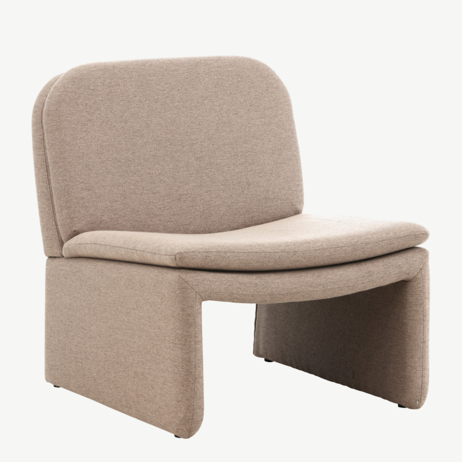 Pruun polüester-linase kattega tugitool Bonn (70x80x82cm), 62021-102 – 4