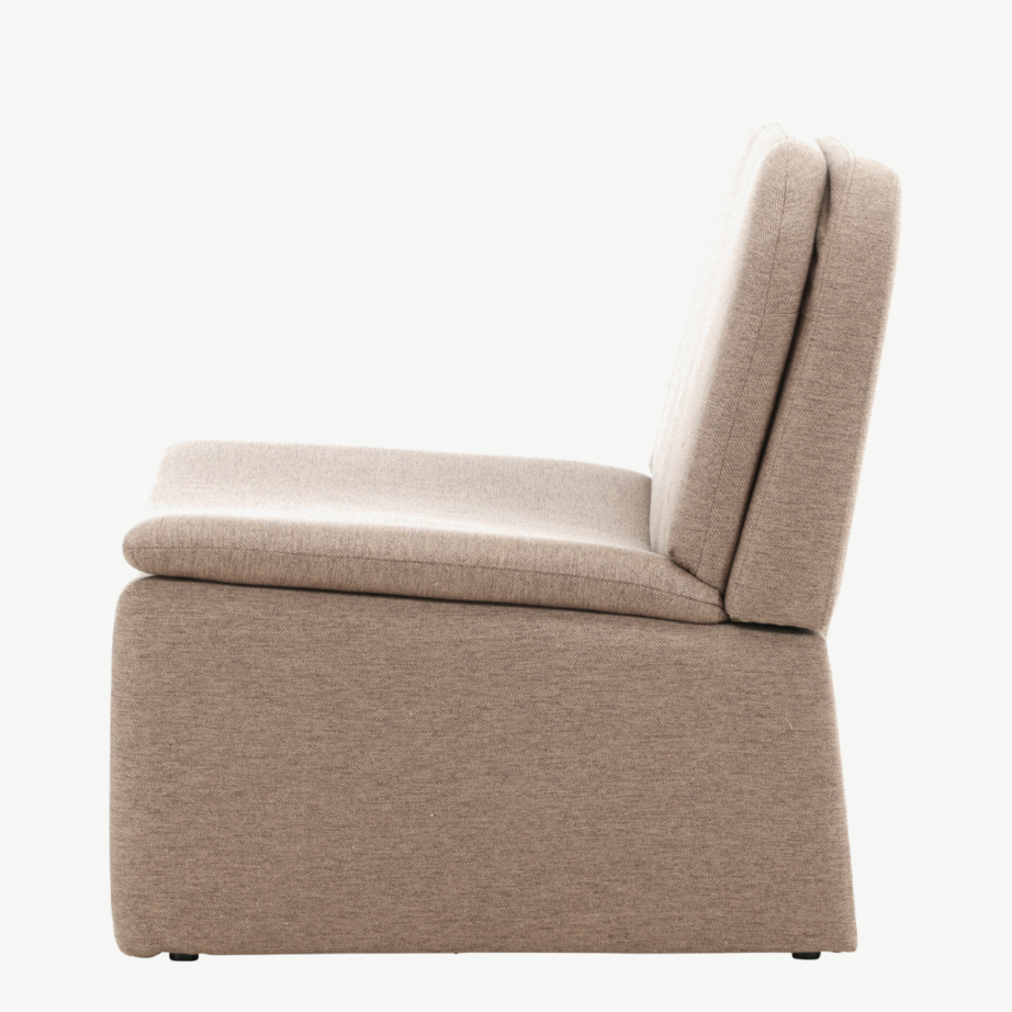 Pruun polüester-linase kattega tugitool Bonn (70x80x82cm), 62021-102 – 7