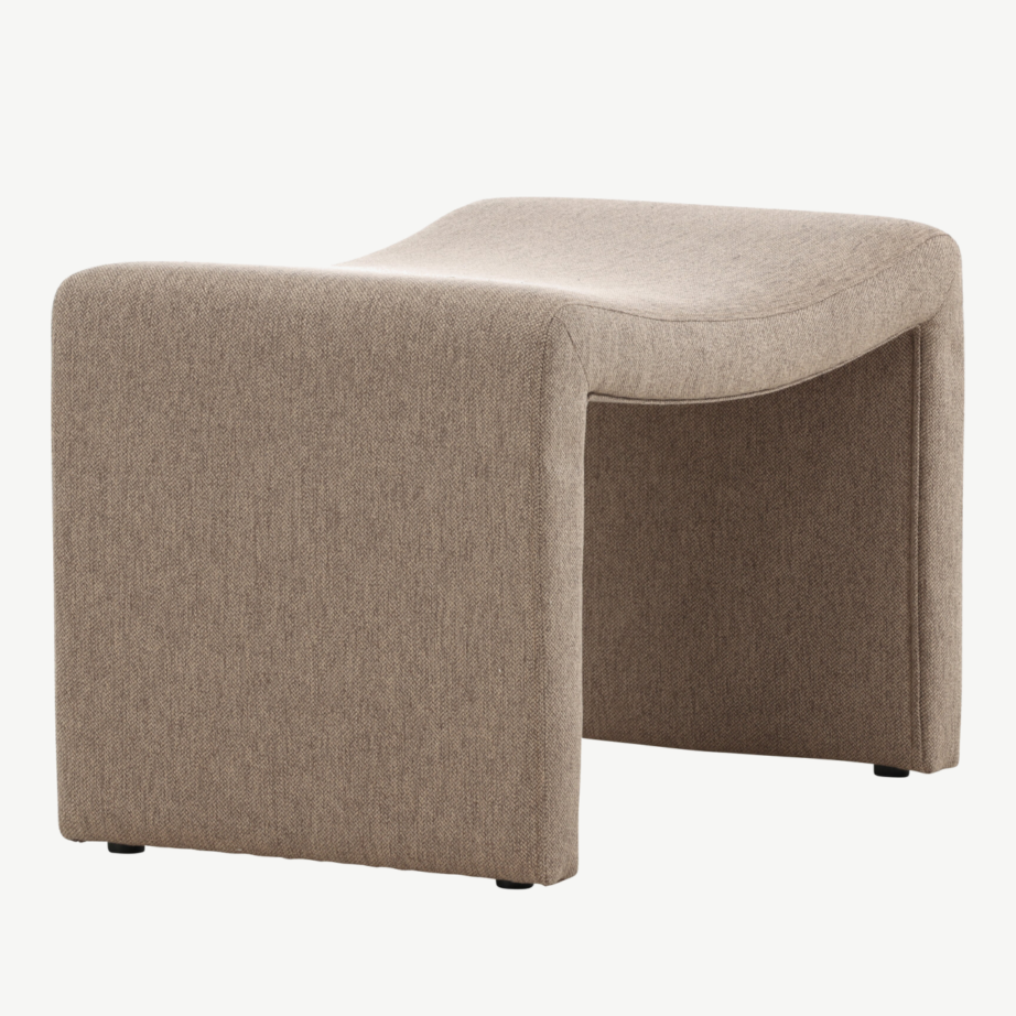 Pruun polüesterkangaga tumba tumba Bonn, 45×70 cm, 62024-125 – 3