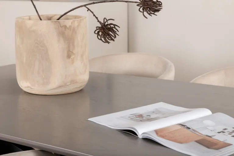 Ristkülikukujuline söögikomplekt Piazza (180x90 cm, tumehall MDF, mustad terasjalad, 6 beeži velvetkattega tooli) - GR22514