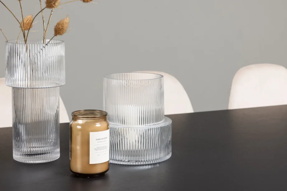 Ristkülikukujuline söögilaud Vail ja 6 beeži sametist Polar tooli (must MDF, 200×100 cm), GR22913 – 8