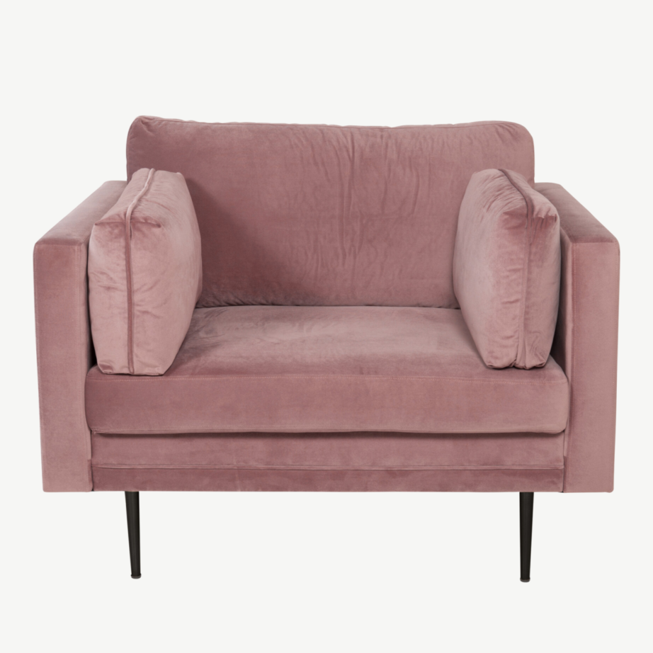 Sametkangaga tugitool Boom (vanaroosa, kuldsed terasjalad), GR19272 – 3