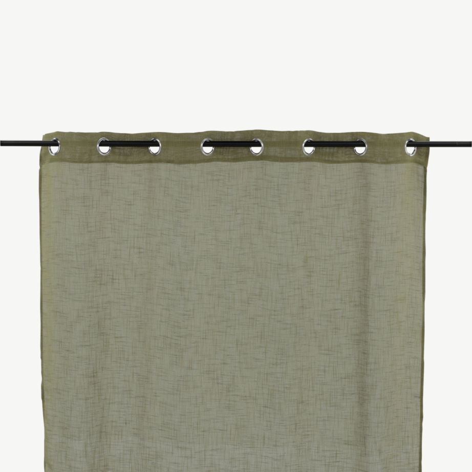 Sammalroheline silmustega polüesterkardin Kaya (140×290 cm), 15934-604 – 2