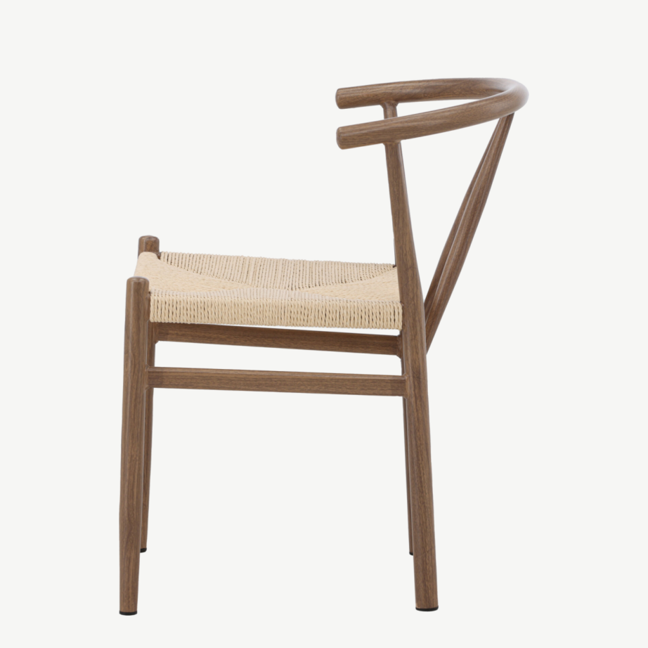 Skandinaavia stiilis söögitool Alfons (pruun teras, beež punutud istmega), 16802-123 – 7