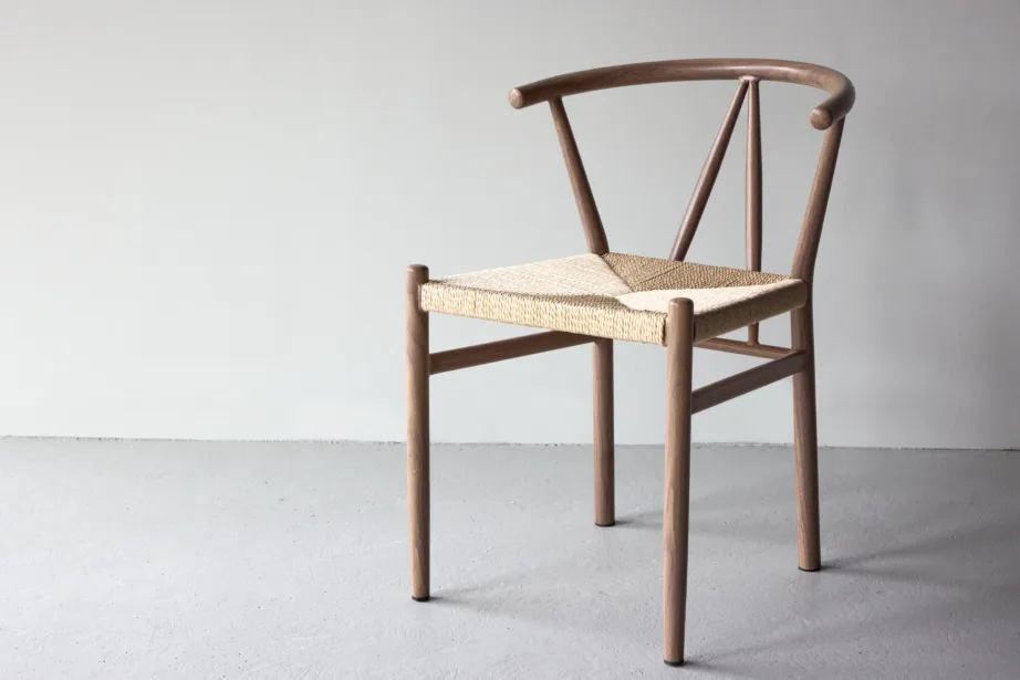 Skandinaavia stiilis söögitool Alfons (pruun teras, beež punutud istmega), 16802-123 – 8