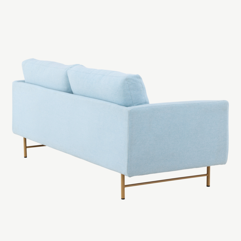 Sky 3-kohaline diivan beebisinine, metalljalad valge peitsiga, 61235-555 – 5