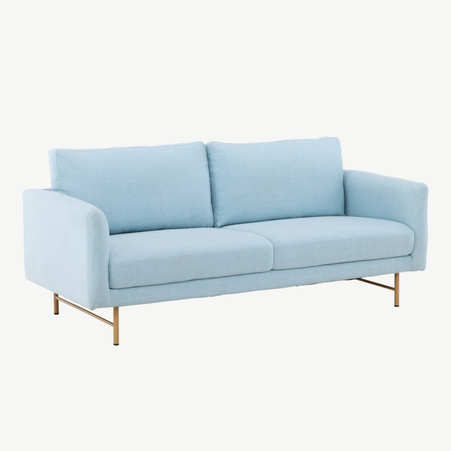 Sky 3-kohaline diivan beebisinine, metalljalad valge peitsiga, 61235-555 – 7