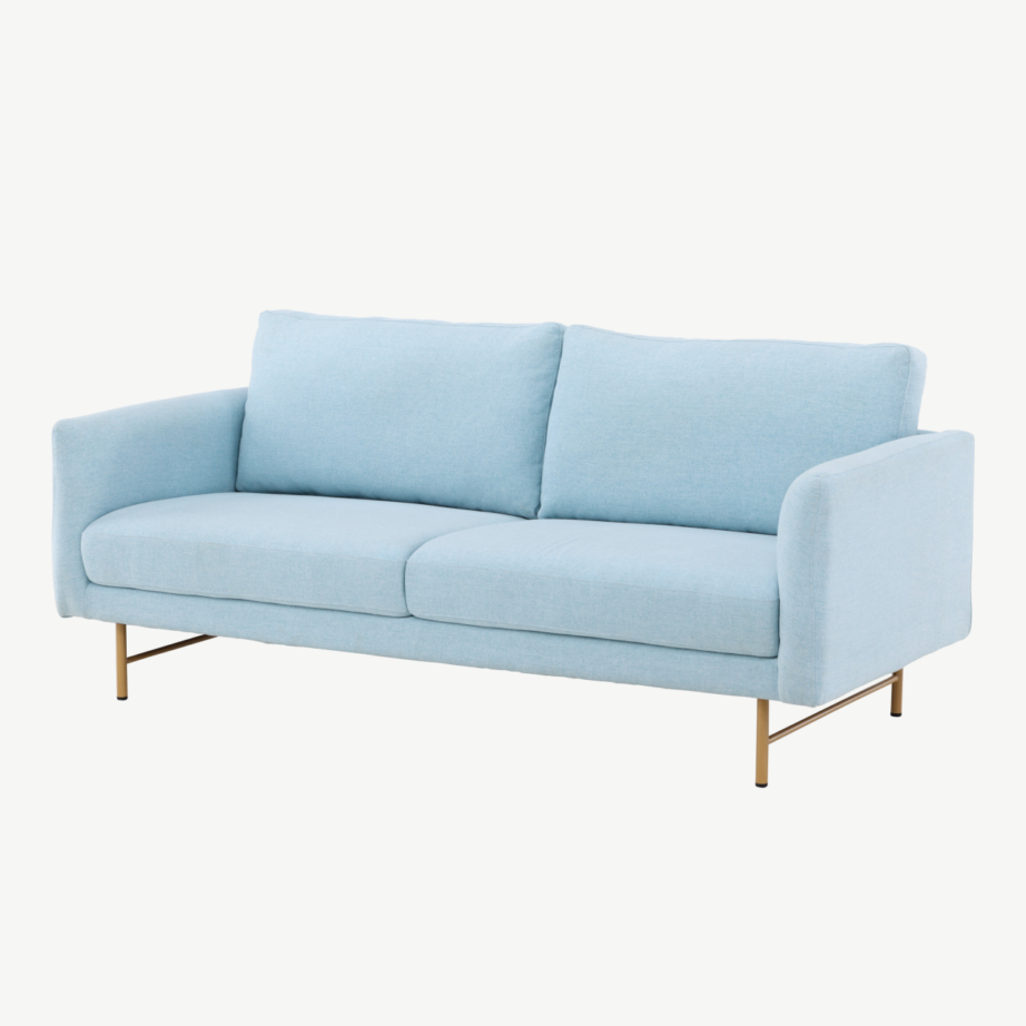 Sky 3-kohaline diivan beebisinine, metalljalad valge peitsiga, 61235-555