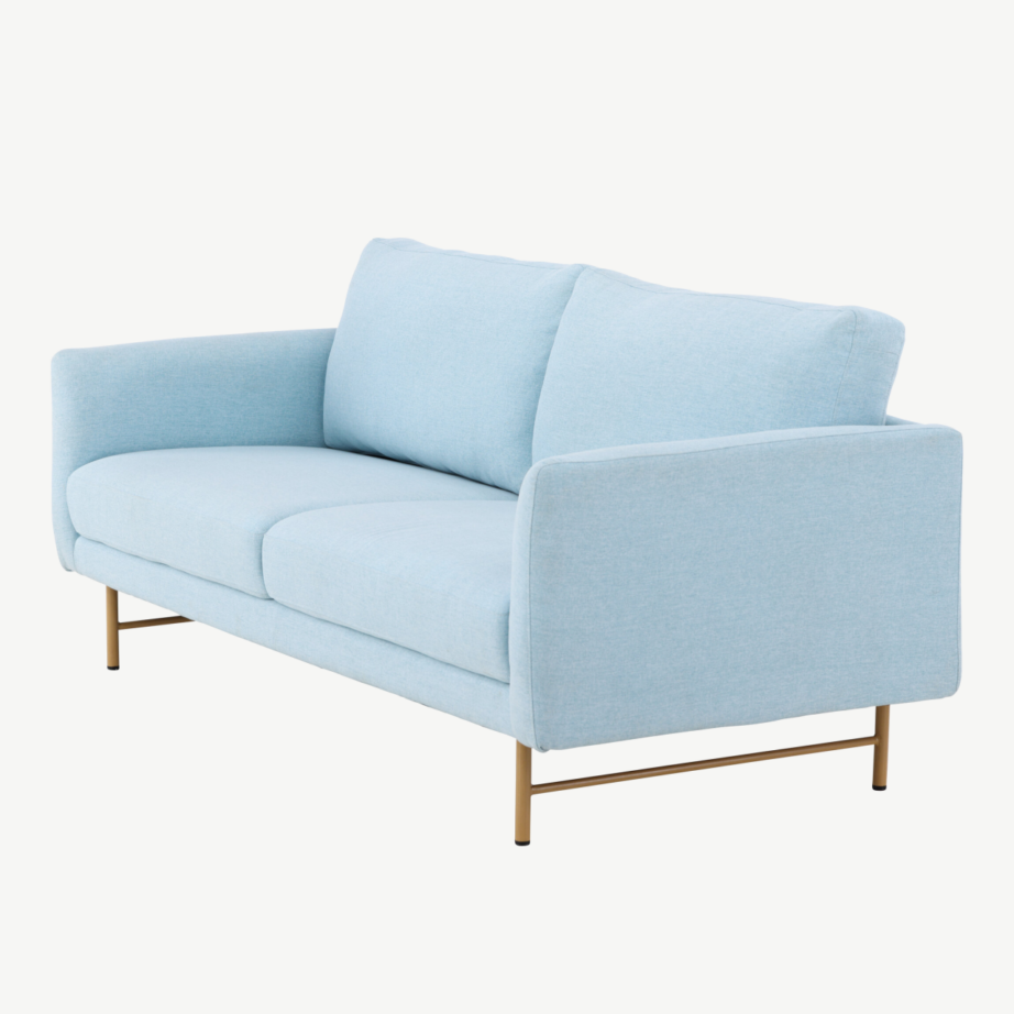 Sky 3-kohaline diivan beebisinine, metalljalad valge peitsiga, 61235-555 – 9