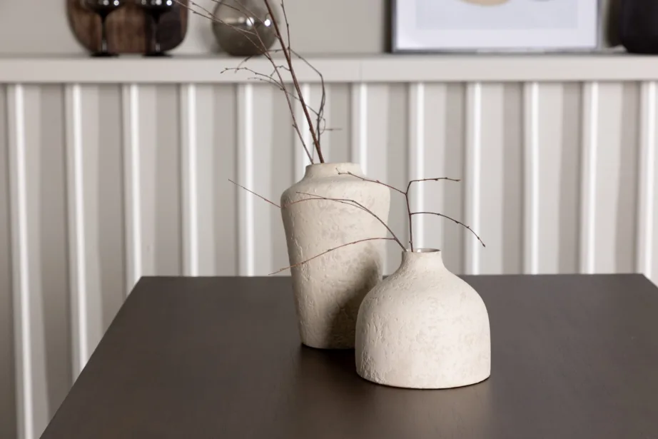 Söögilauakomplekt Kaseidon lauaga ja beežide Seda toolidega (MDF, teras, tumepruun, 4 tooli), GR23860 – 7