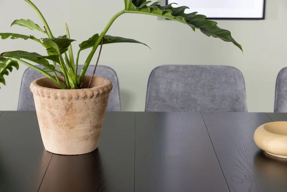 Söögitoakomplekt Astrid – must MDF laud ja hallid Rosie toolid (6 tk), GR23512 – 7