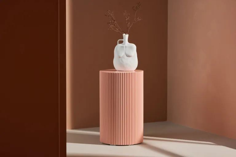 Sooneline virsikukarva abilauake Lenox (MDF, ø30,5 cm) - 62054-222
