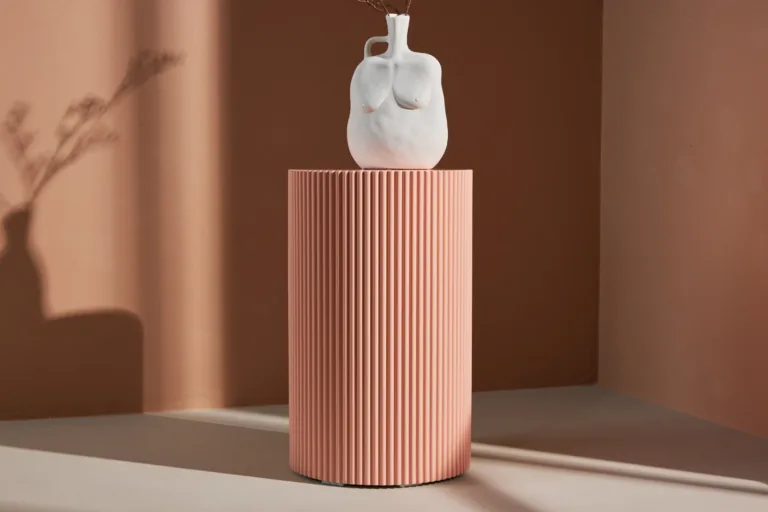 Sooneline virsikukarva abilauake Lenox (MDF, ø30,5 cm) - 62054-222