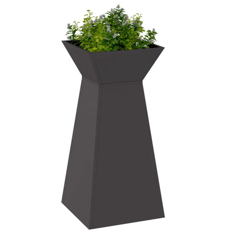 Taimealus Must Plast 35 x 35 x 73 cm Potid Taimealus