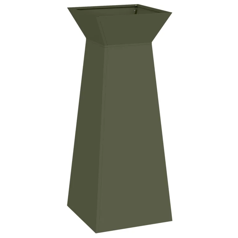 Taimealus Oliivroheline Metall 40 x 40 x 101 cm