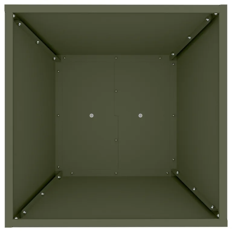 Taimealus Oliivroheline Metall 40 x 40 x 101 cm